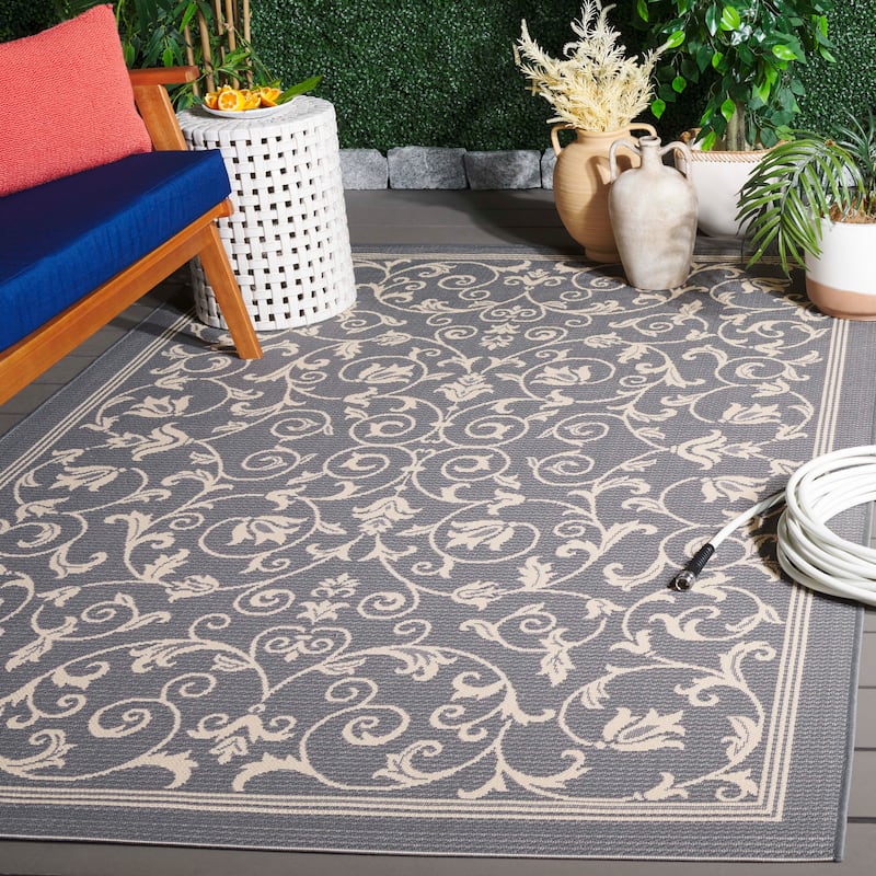 SAFAVIEH Courtyard Clarine Indoor/ Outdoor Waterproof Patio Backyard Rug