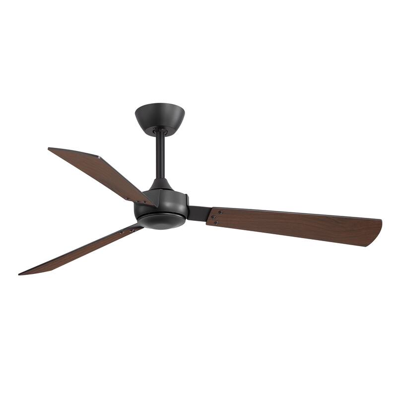 2 Set 52-inch Reversible 3-Blade Ceiling Fan No Light with Remote