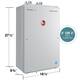 Rheem Prestige Condensing 9.5GPM Indoor Natural Gas Tankless Water Heater - 19x10x28