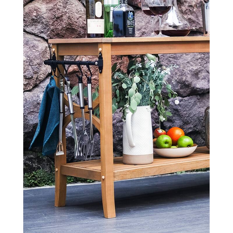 Cambridge Casual Lowell Teak Outdoor Console Table