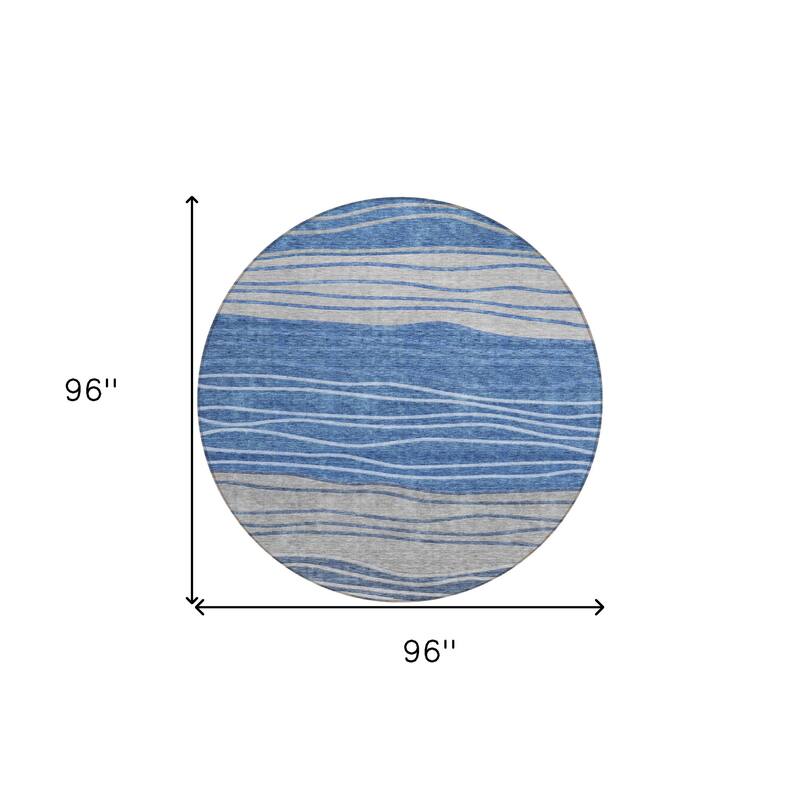 HomeRoots Striped Transitional Rectangle Outdoor Rug