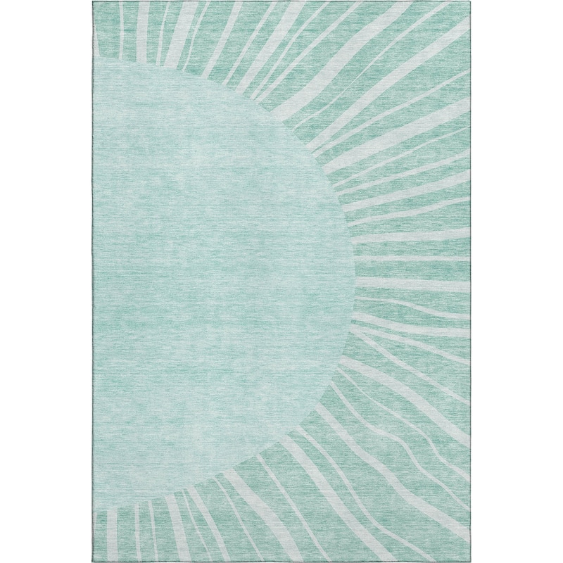 Premium Washable Super Soft Contemporary Rays Mayfield Rug