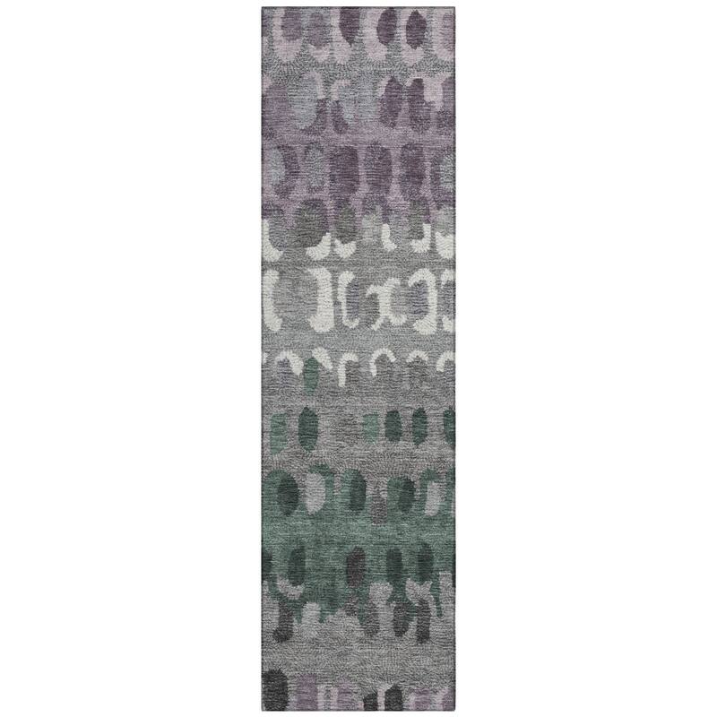 Machine Washable Indoor/ Outdoor Modern Trezze Chantille Rug