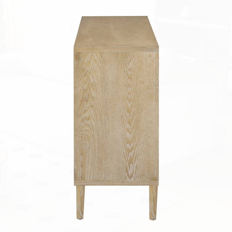 Distinctive Solid Ash Veneer Buffet with Storage