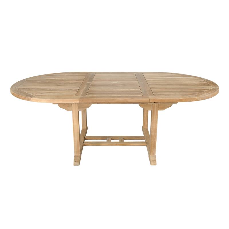 Bahama 87" Oval Extension Table Extra Thick Wood