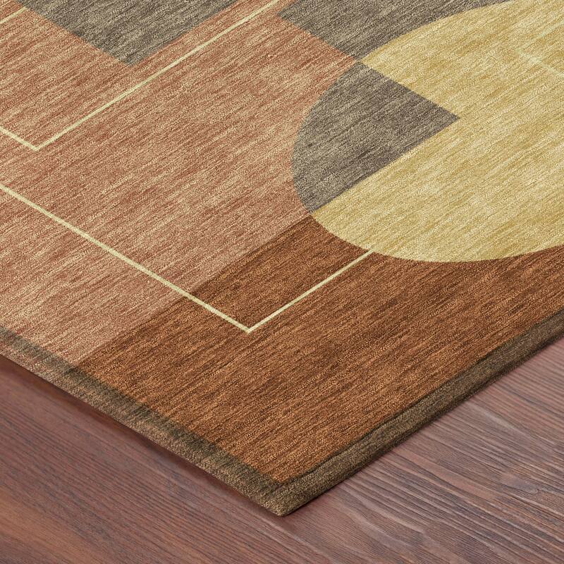 Machine Washable Indoor/ Outdoor Modern Filly Chantille Rug