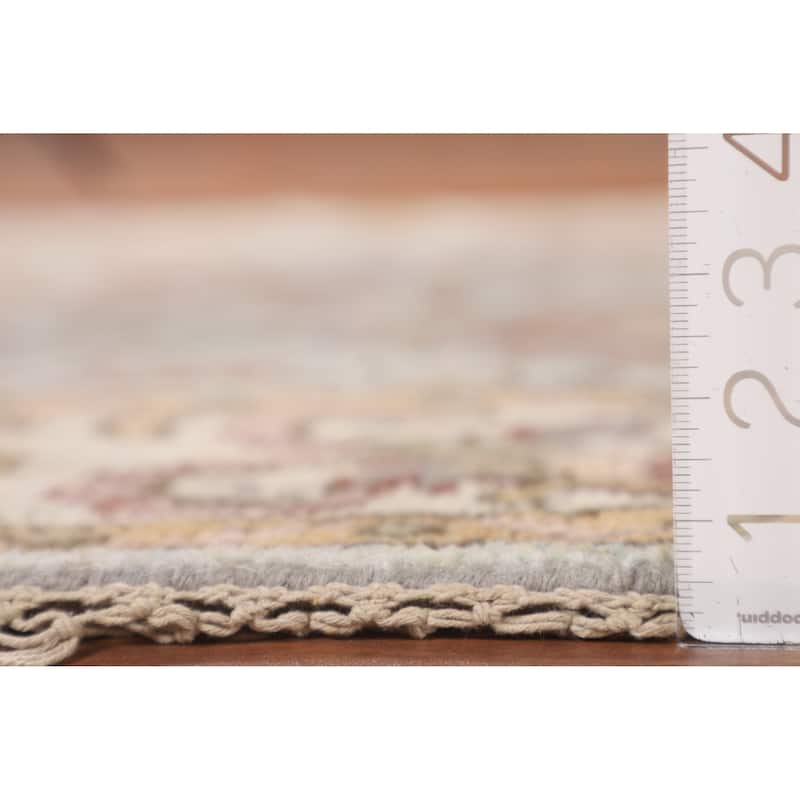 Heriz-Serapi Oriental Octagon Area Rug Handmade Wool Carpet - 6'0" x 5'11"