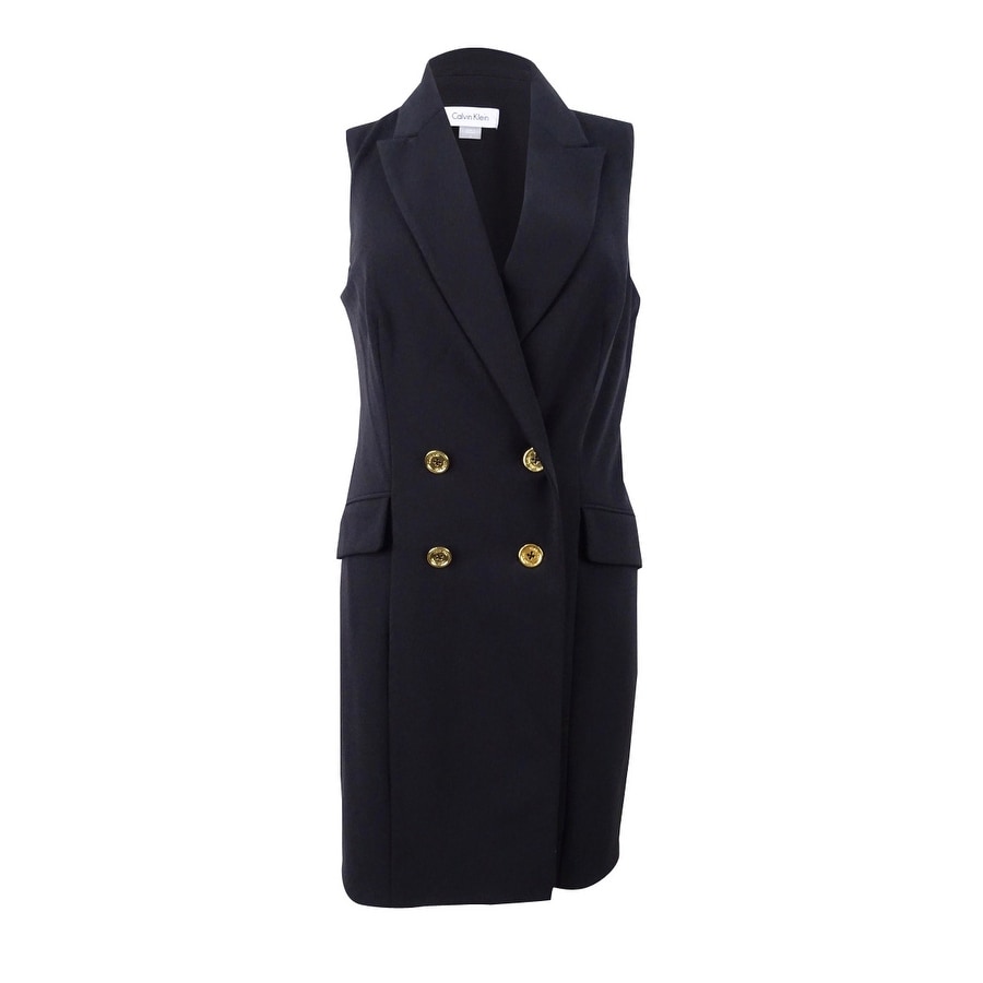 calvin klein double breasted blazer dress