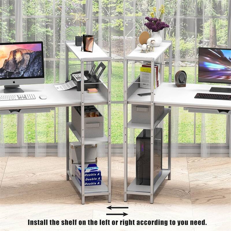 Mission Desk with Side Shelf