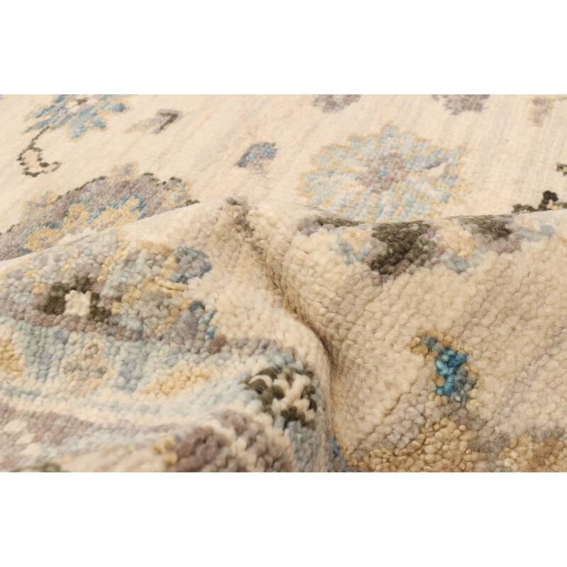 ECARPETGALLERY Hand-knotted Jules Serapi Cream Wool Rug - 7'9 x 9'11