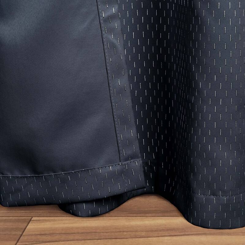 Superior Shimmer Washable Room Darkening Curtains, Set of 2 Panels