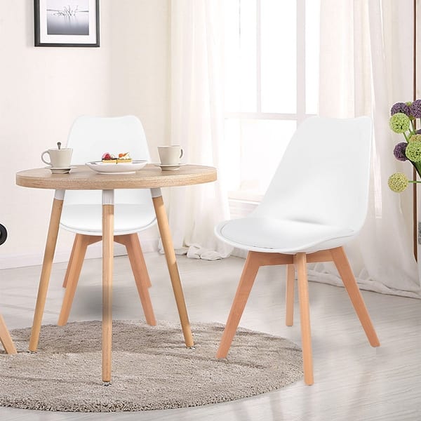White Dining Chair Wood Legs  : The Rus�s Spindled Backrest Offers Beautiful Chairs Are Sold And Shipped In Pairs.