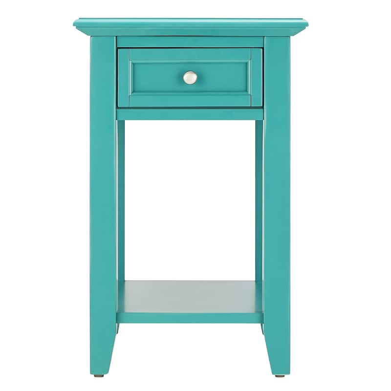 Zayden 1-drawer Side Table with Charging Station by iNSPIRE Q Bold