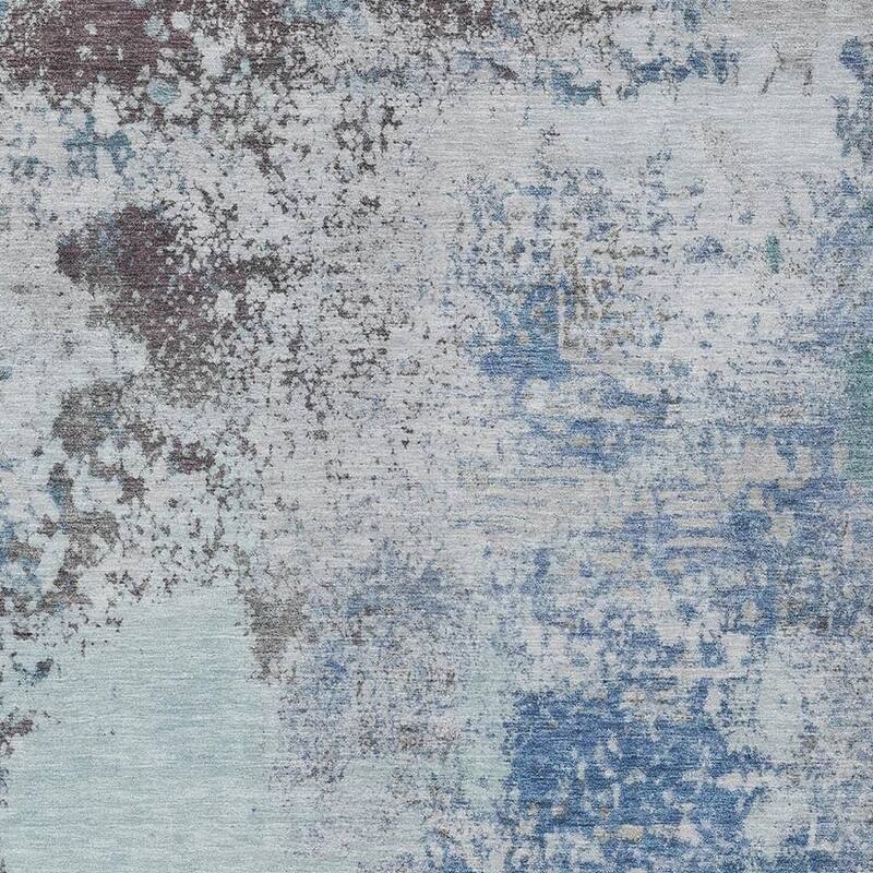 HomeRoots Abstract Transitional Rectangle Outdoor Rug