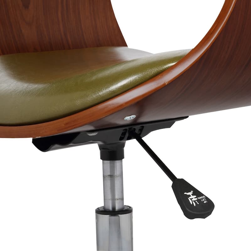 Carson Carrington Heby Faux Leather Mid-Century Office Chair