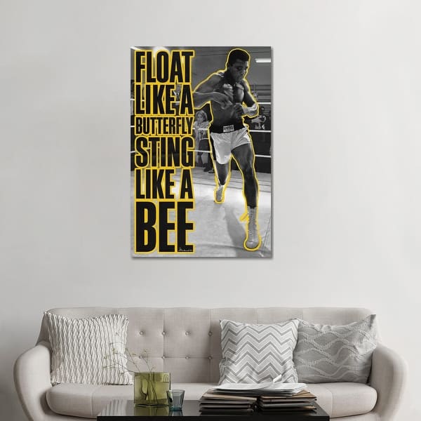 Icanvas Float Like A Butterfly Sting Like A Bee By Muhammad Ali Enterprises Canvas Print Overstock Icanvas Float Like A Butterfly Sting Like A Bee By Muhammad Ali Enterprises Canvas Print Overstock