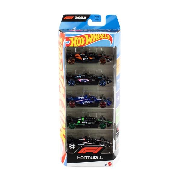 slide 2 of 6, Hot Wheels Formula 1 Race Team 1:64 Scale Die-Cast Toy Cars, 5-pack