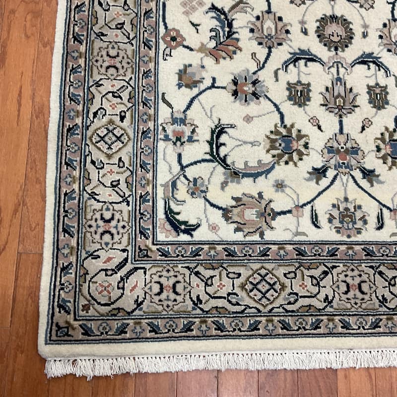 HERAT ORIENTAL Handmade Kashmiri Wool & Silk Rug - 3'10" x 6'2"