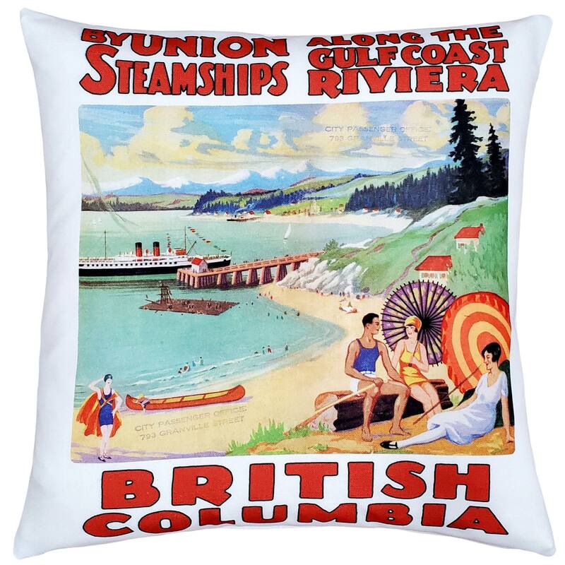 Gulf Coast by Union Steamship Throw Pillow 20x20 with Polyfill Pillow Insert