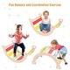 preview thumbnail 11 of 12, Toddler Indoor Gym Playset 3-in-1 Wooden Climbing Toys
