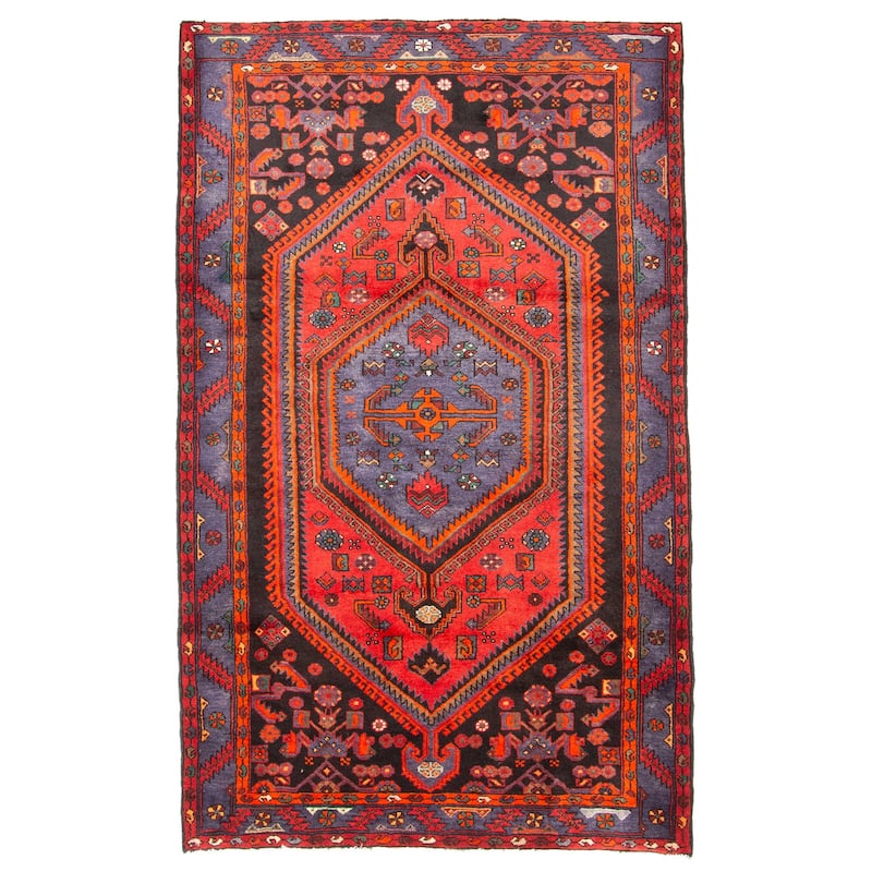 ECARPETGALLERY Hand-knotted Anadol Red Wool Rug - 4'9 x 7'10