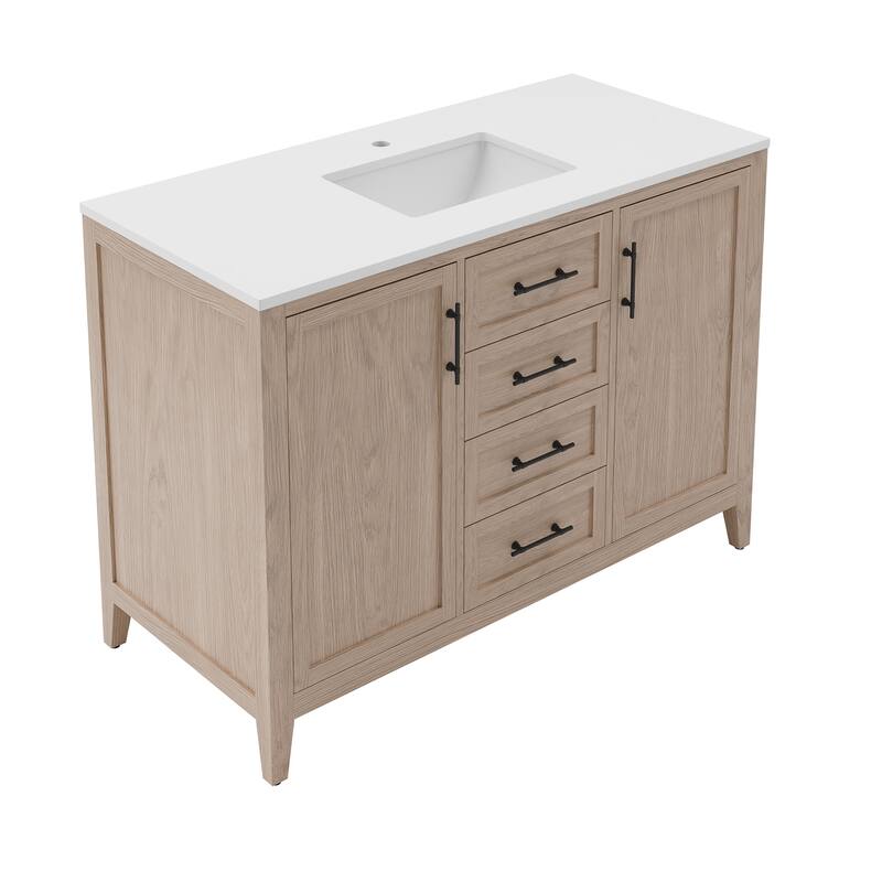 Fresca FCB4248-U Silas 48" Free Standing Single Basin Vanity Set with