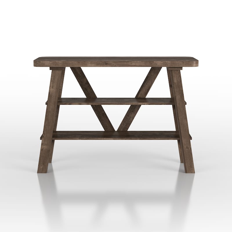 Maison Farmhouse 47-inch 2-Open Shelf Console Table