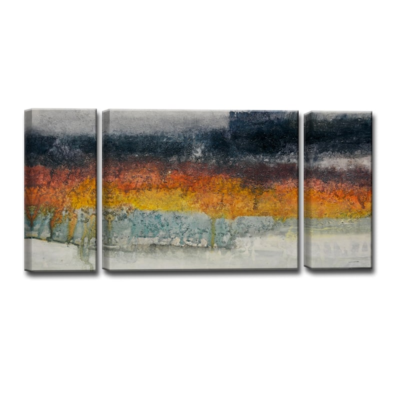 'Dream Fields' 3 Piece Wrapped Canvas Wall Art Set by Norman Wyatt Jr.