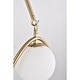 preview thumbnail 12 of 12, Willow 20 Inch Modern Glass Globe Pendant Chandelier 3-Light