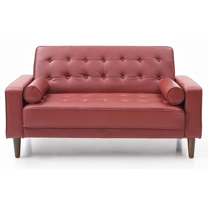 Andrews Faux Leather Loveseat Bed