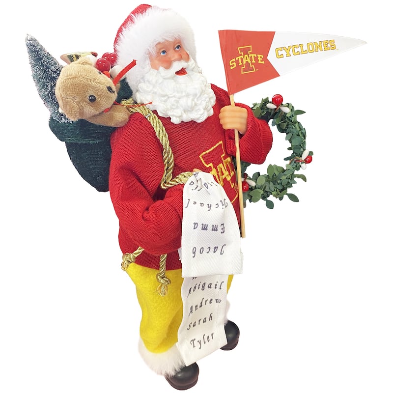 12" Iowa State Proud Santa
