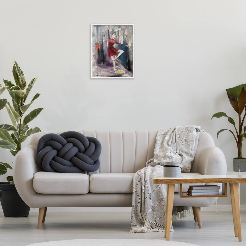 Stupell Ballet on City Street Framed Giclee Art Design By Lucille Lee