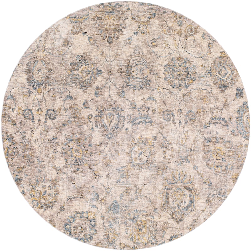 Livabliss Boudine Traditional Area Rug - Beige - 7'10" Round