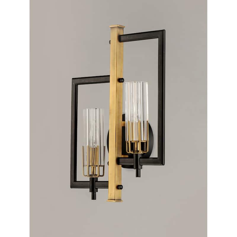 Maxim Flambeau 2 Light 18" Tall Wall Sconce