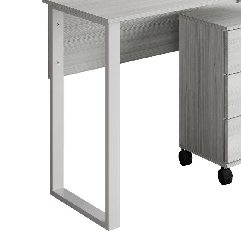 CraftPorch Luxury Writing Table with Drawer Cabinet