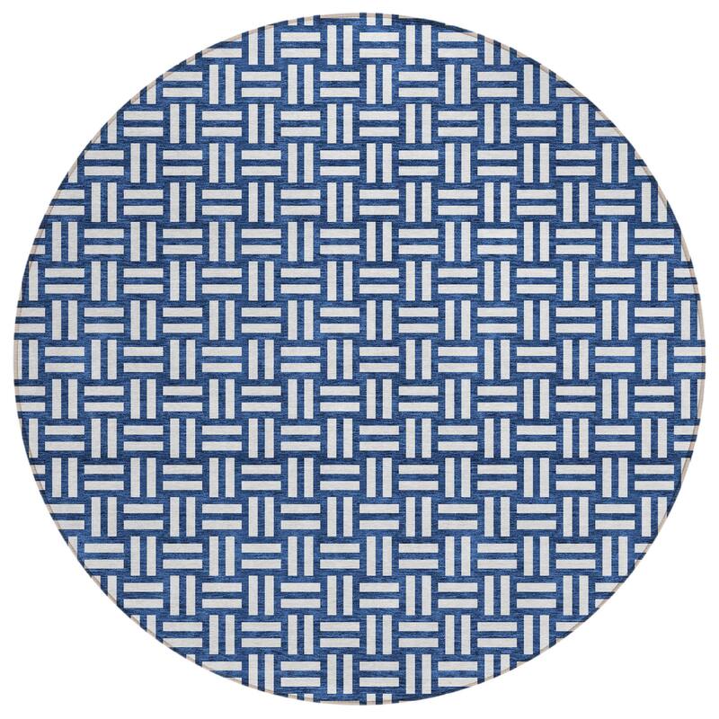 HomeRoots Geometric Transitional Rectangle Outdoor Rug