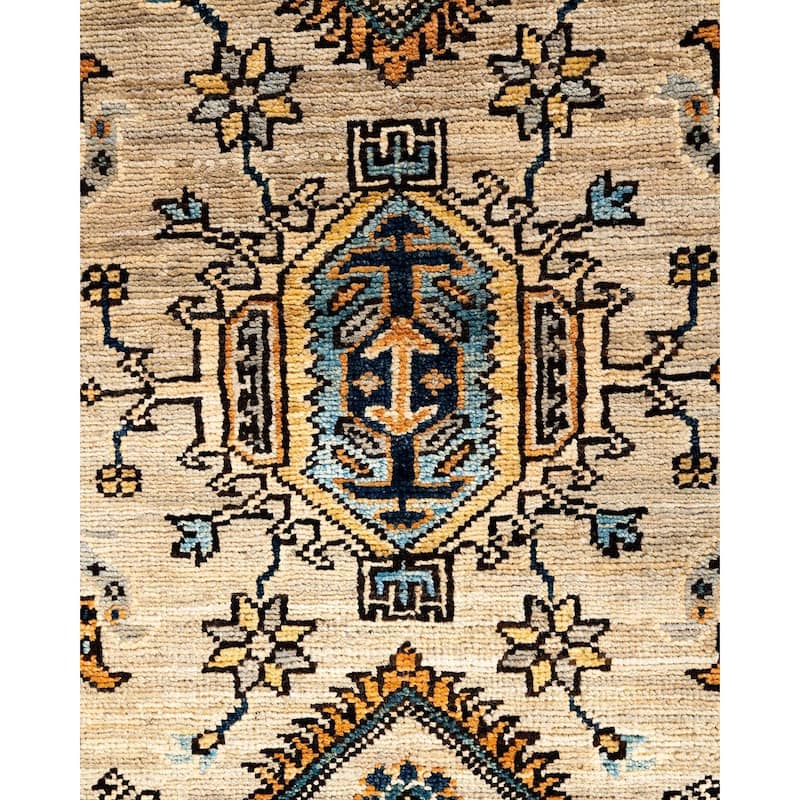 Serapi One-of-a-Kind Hand-Knotted Area Rug - Light Gray, 4' 1" x 6' 1" - 4' 1" x 6' 1"