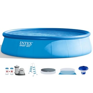 Intex 18' x 48" Inflatable Above Ground Swimming Pool with 7" Chlorine Dispenser