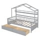 preview thumbnail 41 of 43, House Bed with 2 Drawers, Kids Bed with Storage Shelf