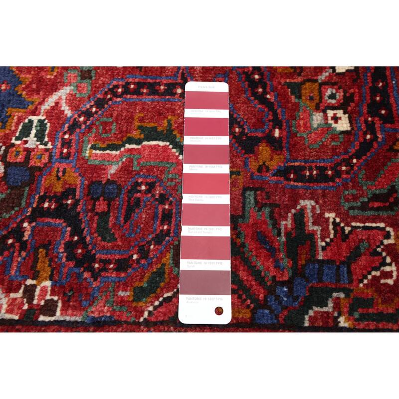 ECARPETGALLERY Hand-knotted Sarabi Dark Red Wool Rug - 6'9 x 9'6