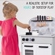 preview thumbnail 8 of 8, Lil' Jumbl Small Wooden Kids Kitchen Playset, White Pretend Kids Play Kitchen Toy