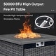 preview thumbnail 26 of 189, Pocassy Outdoor Wicker Sofa with Swivel Chair Fire Pit Table Furniture Set.