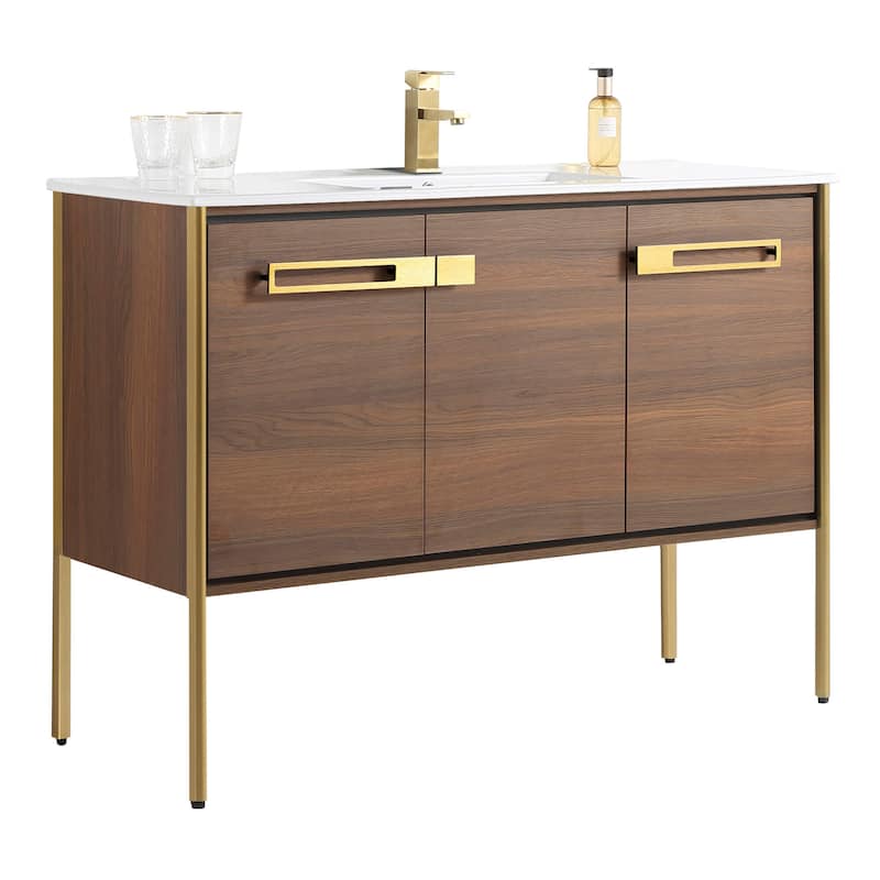 Fine Fixtures Oakville Bathroom Vanity with White Ceramic Sink