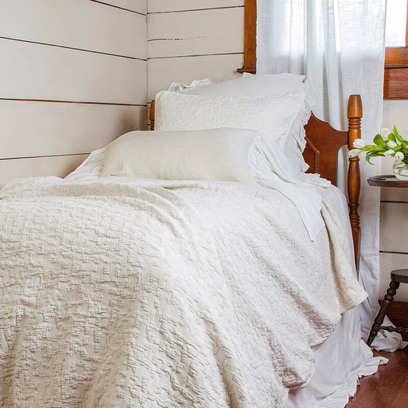 HiEnd Accents Porto Matelasse Textured 3 Piece Comforter Set