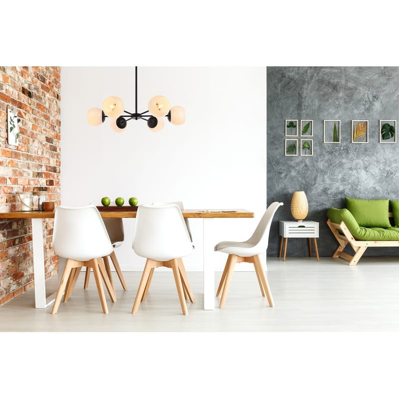 Brooke 30 inch Pendant with White Shade - N/A