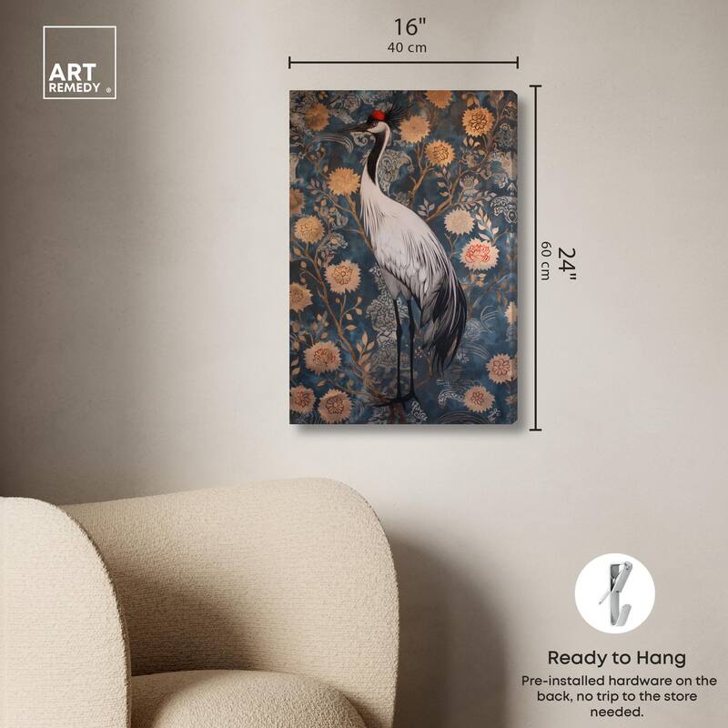 Botanical Bird II Canvas by Art Remedy, Gallery Wrapped