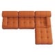 preview thumbnail 10 of 37, Modern Velvet Upholstered Large Modular Sectional Sofa