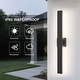 preview thumbnail 84 of 94, Aluminum LED Outdoor Wall Sconce Black Exterior Wall Light (1 / 2Pack)