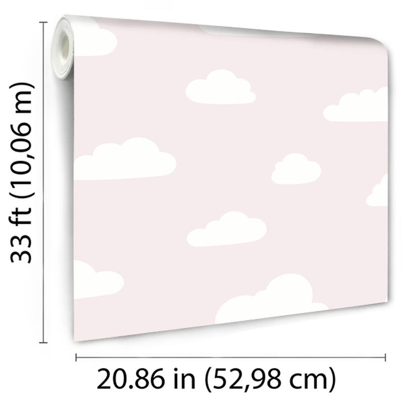 Veer Decor Clouds Pastel Wallpaper. - N/A
