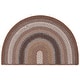 preview thumbnail 62 of 93, SAFAVIEH Handmade Braided Juliana Country Rug 2' x 4' Half-Moon - Brown/Multi